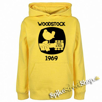WOODSTOCK - 1969 - žltá detská mikina