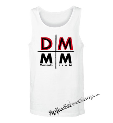 DEPECHE MODE - Memento Mori Cross Sign - Mens Vest Tank Top - biele