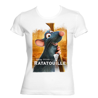 RATATOUILLE - biele dámske tričko