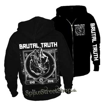 BRUTAL TRUTH - Endtime - čierna pánska mikina na zips