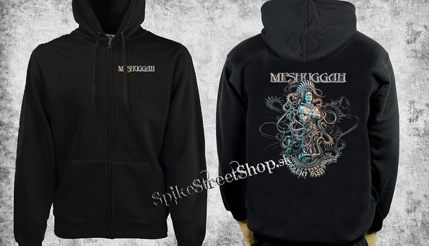 MESHUGGAH - Violent Sleep Of Reason - čierna pánska mikina na zips