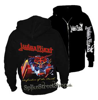 JUDAS PRIEST - Defenders - čierna pánska mikina na zips