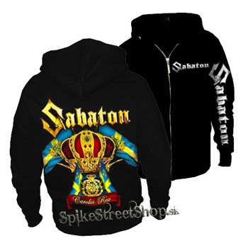 SABATON - Carolus Rex - čierna pánska mikina na zips