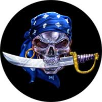 PIRATE SKULL - odznak