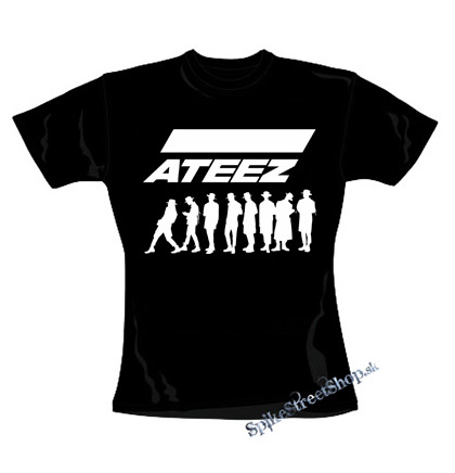 ATEEZ - Logo & Silhouette - čierne dámske tričko