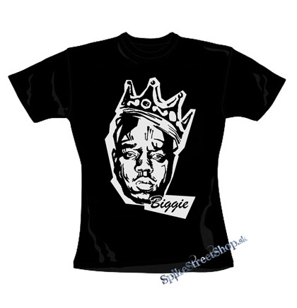 BIGGIE SMALLS - Portrait - čierne dámske tričko