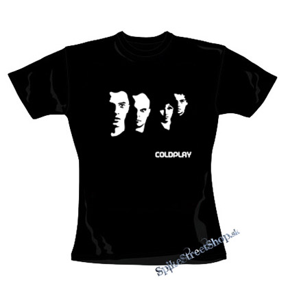 COLDPLAY - Crash Band - čierne dámske tričko
