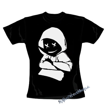 MARSHMELLO - Smile DJ - čierne dámske tričko