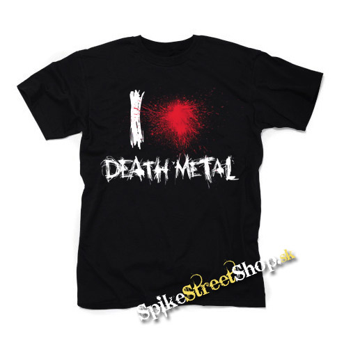 I LOVE DEATH METAL - čierne detské tričko