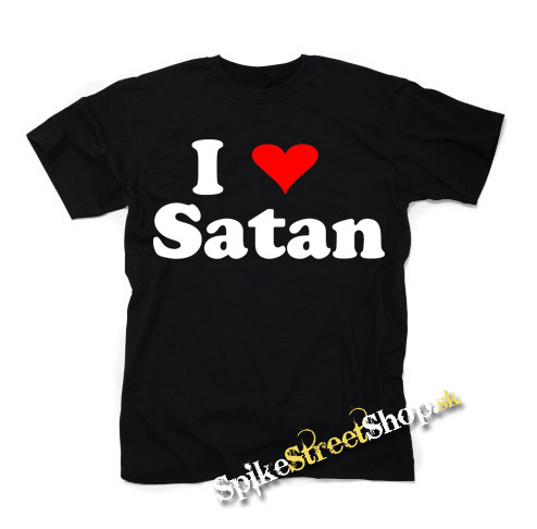 I LOVE SATAN - čierne detské tričko
