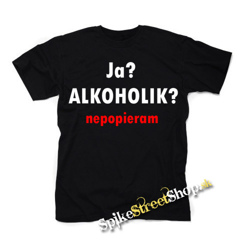 JA ALKOHOLIK - čierne detské tričko