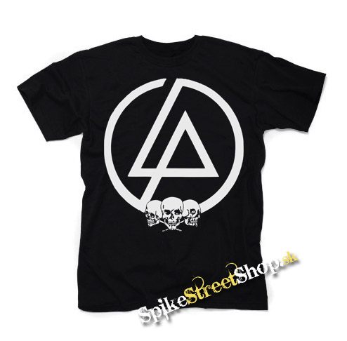 LINKIN PARK - Logo & Skulls - čierne detské tričko