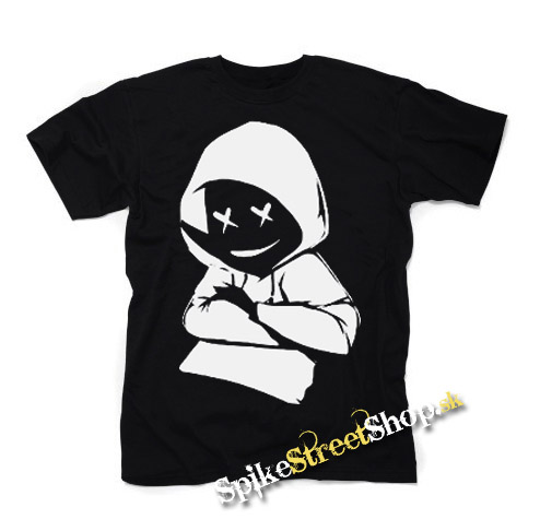 MARSHMELLO - Smile DJ - čierne detské tričko