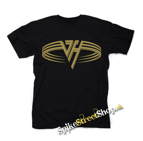 VAN HALEN - Logo Gold Circle - čierne detské tričko