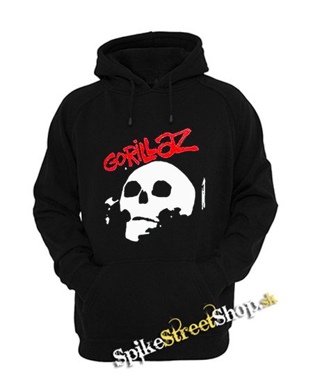 GORILLAZ - Skull - čierna pánska mikina