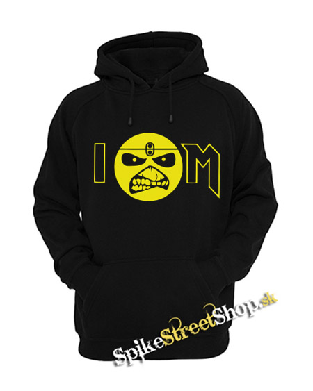 IRON MAIDEN - I Love Iron Maiden Yellow Eddie - čierna pánska mikina