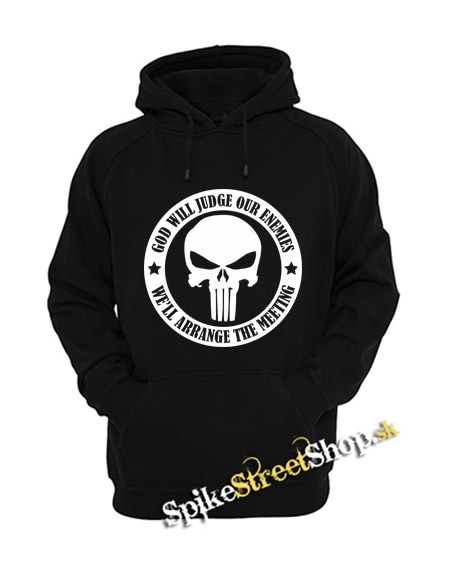 PUNISHER - God Will Judge Our Enemies - čierna pánska mikina