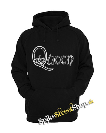 QUEEN - Simply Logo - čierna pánska mikina