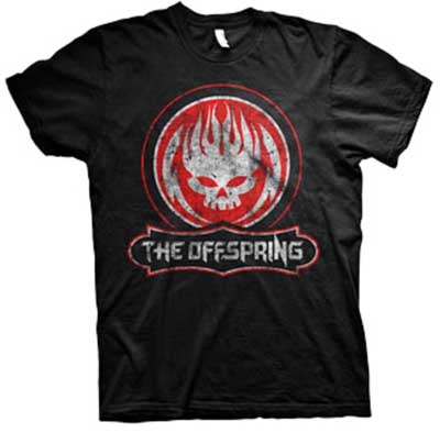 OFFSPRING - Skull Badge - čierne pánske tričko