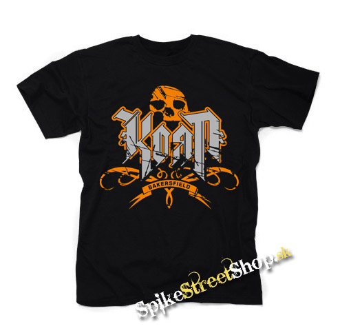 KORN - Logo Crest Bakersfield Orange - pánske tričko