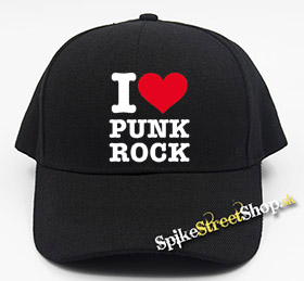 I LOVE PUNKROCK - čierna šiltovka (-30%=AKCIA)