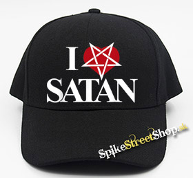 I LOVE SATAN - Pentagram Heart - čierna šiltovka (-30%=AKCIA)