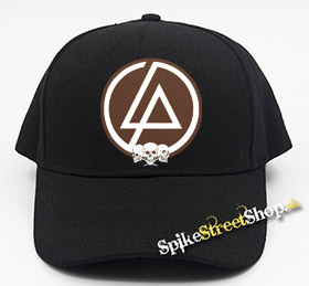 LINKIN PARK - Brown Logo & Skulls - čierna šiltovka (-30%=AKCIA)