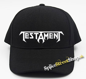 TESTAMENT - Logo - čierna šiltovka (-30%=AKCIA)