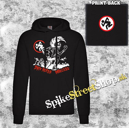 D.R.I. - Red White Running Skeleton - čierna pánska mikina 