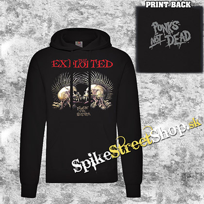 EXPLOITED - Fuck System - čierna pánska mikina 