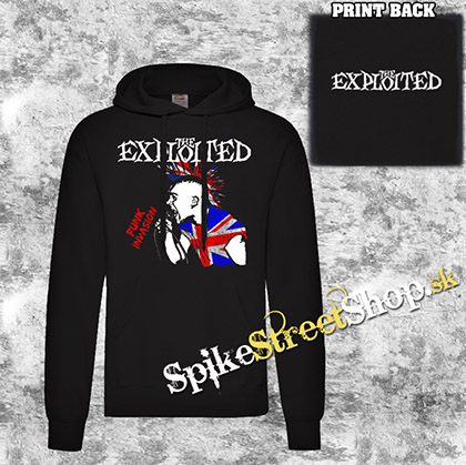 EXPLOITED - Punk Invasion - čierna pánska mikina 