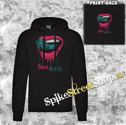 FALLING IN REVERSE - Lips Logo - čierna pánska mikina 