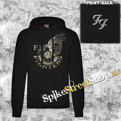 FOO FIGHTERS - Wings Logo - čierna pánska mikina 