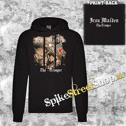 IRON MAIDEN - The Trooper Vintage - čierna pánska mikina 