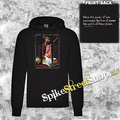 JIMI HENDRIX - Portrait - čierna pánska mikina 
