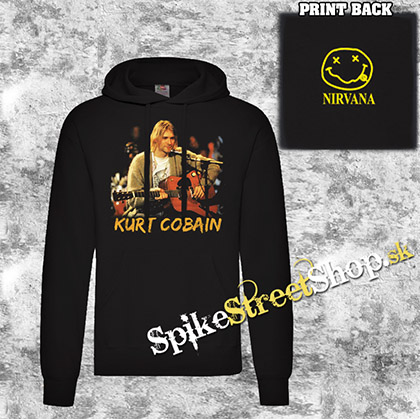 KURT COBAIN - Live - čierna pánska mikina 
