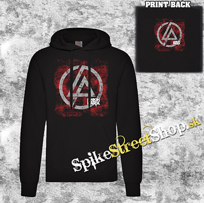 LINKIN PARK - Red Logo - čierna pánska mikina 