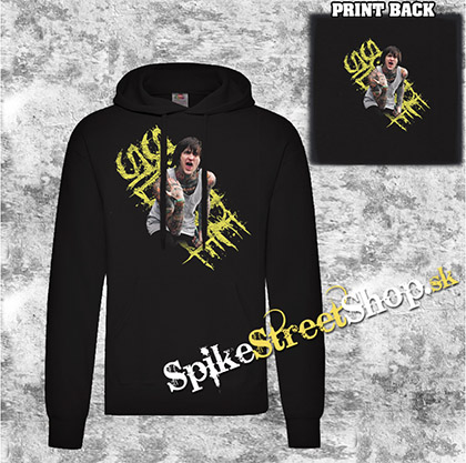SUICIDE SILENCE - Mitch Lucker & Yellow Logo Band - čierna pánska mikina 