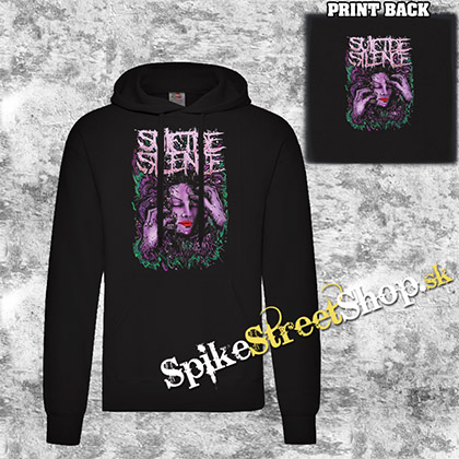 SUICIDE SILENCE - Purple Green Woman - čierna pánska mikina 