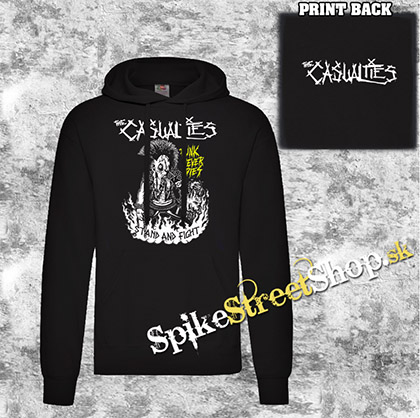 THE CASUALTIES - Punk Never Dies - čierna pánska mikina 