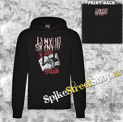 LYNYRD SKYNYRD - God & Guns - čierna pánska mikina KLOKANKA