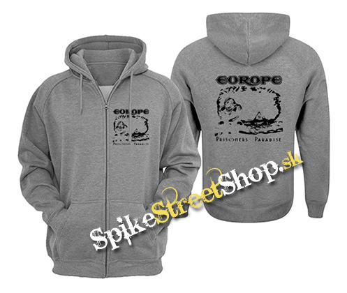 EUROPE - Prisoners In Paradise - šedá pánska mikina na zips