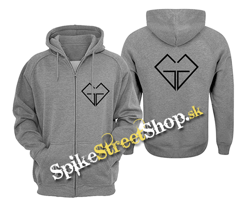 GIRLS' GENERATION - Symbol - šedá pánska mikina na zips