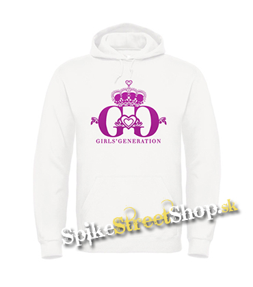 GIRLS' GENERATION - Pink Logo - biela pánska mikina