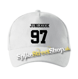 JUNGKOOK - 97 - biela šiltovka (-30%=AKCIA)