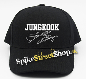 JUNGKOOK - Logo & Signature - čierna šiltovka (-30%=AKCIA)