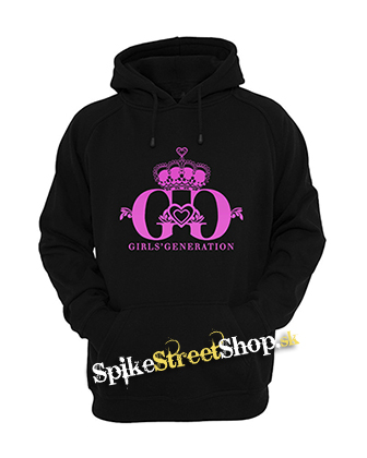 GIRLS' GENERATION - Pink Logo - čierna pánska mikina