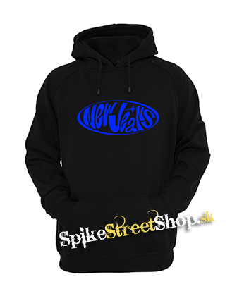 NEWJEANS - Blue Logo - čierna pánska mikina