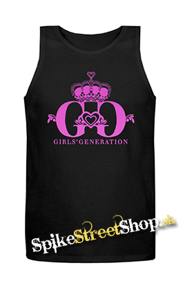 GIRLS' GENERATION - Pink Logo - Mens Vest Tank Top - čierne