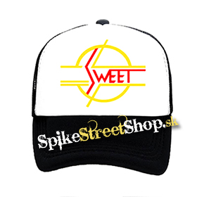 SWEET - Logo Hardrock Legend - čiernobiela sieťkovaná šiltovka model "Trucker"